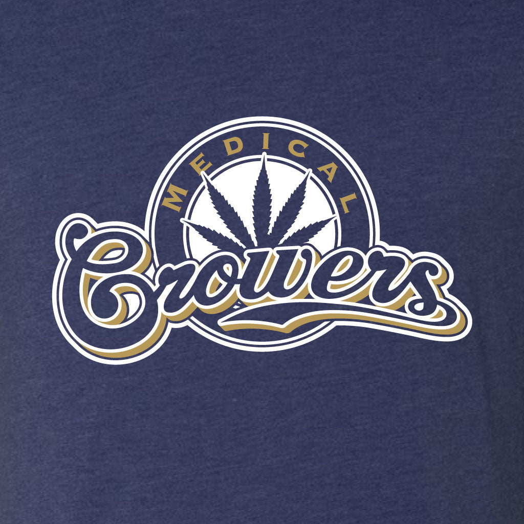 Navy MKE Baseball Medicinal Growers Modern T-Shirt Unisex