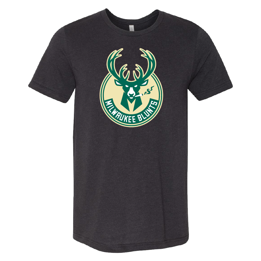 Black Heather Milwaukee Basketball Blunts T-Shirt Unisex