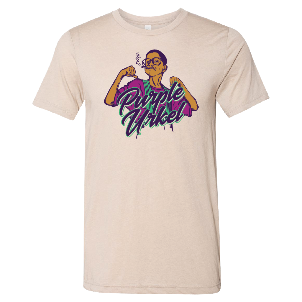 Purple Urkel Strain Tan T-Shirt Unisex