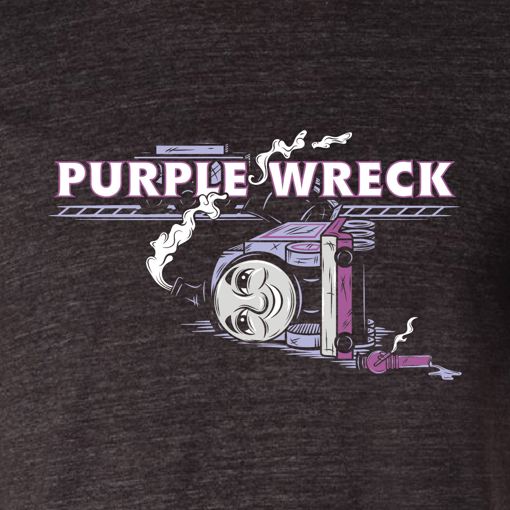 Charcoal Black Purple Wreck Strain T-Shirt Unisex