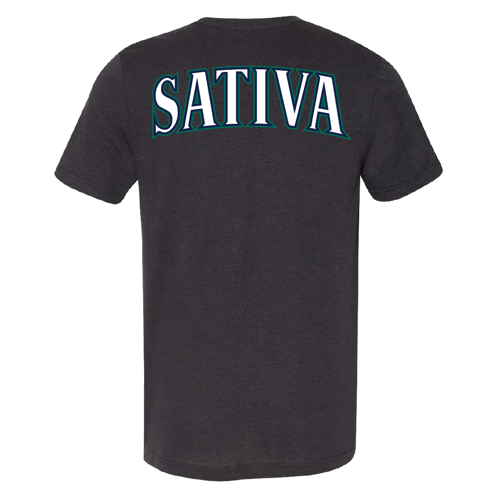 Black Heather Seattle Baseball Strain T-Shirt Unisex