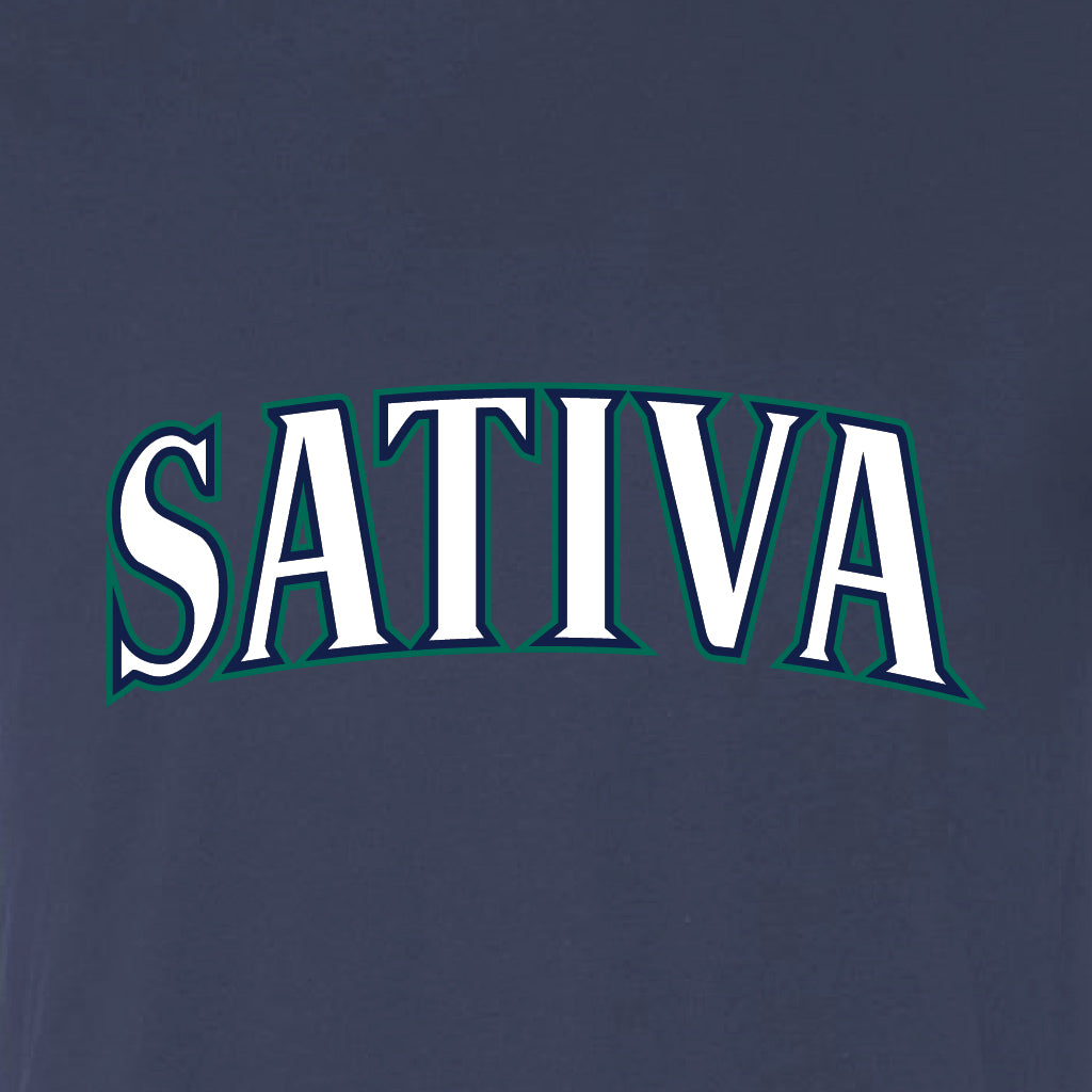 Navy Seattle Baseball Strain T-Shirt Unisex