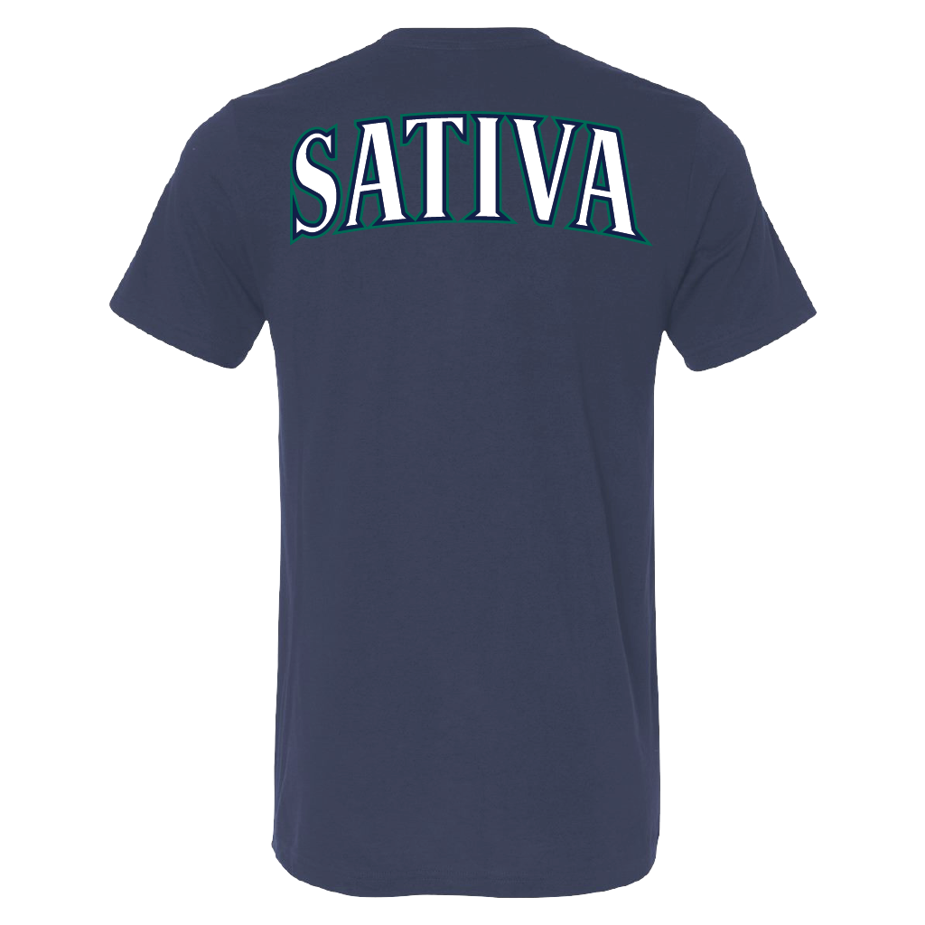 Navy Seattle Baseball Strain T-Shirt Unisex