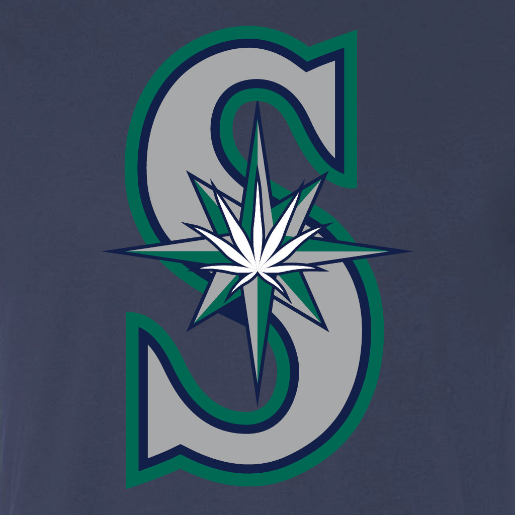 Navy Seattle Baseball Strain T-Shirt Unisex
